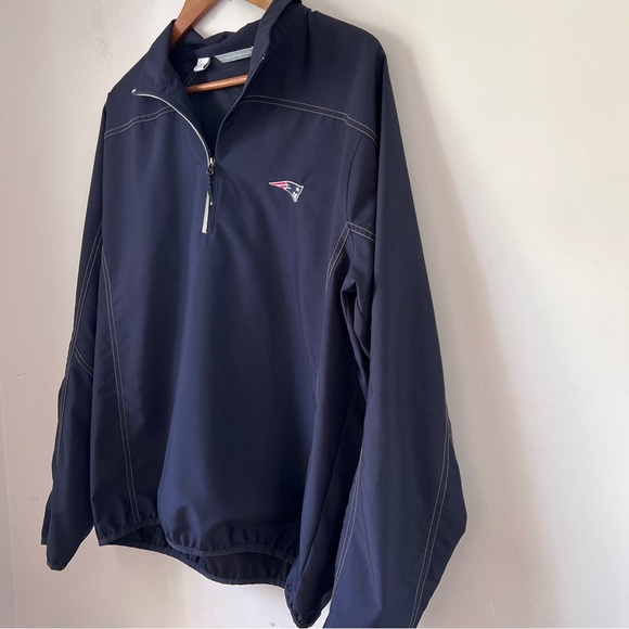 Cutter & Buck Pullover Jacket 1/4 Zip Navy Patriots Weathertec Mens Size Medium - Picture 5 of 8